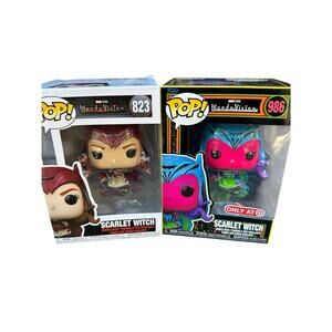Funko Pop! WandaVision Scarlet Witch #823 and Black Light #986